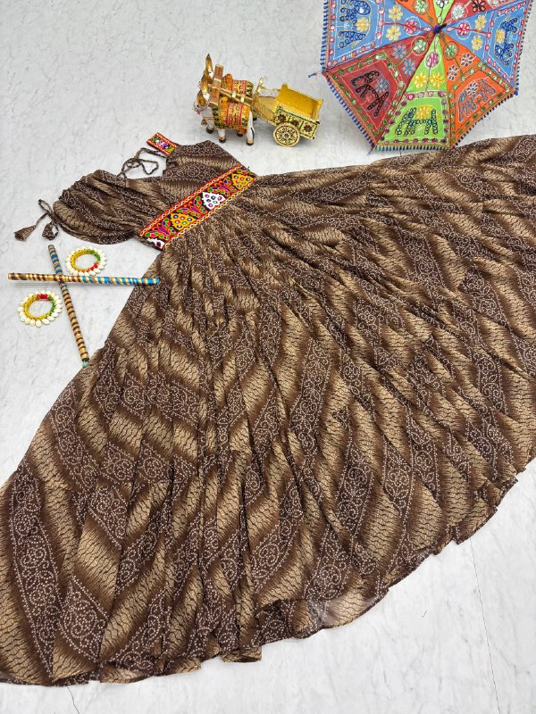 Navratri Special Gamathi Work Gown