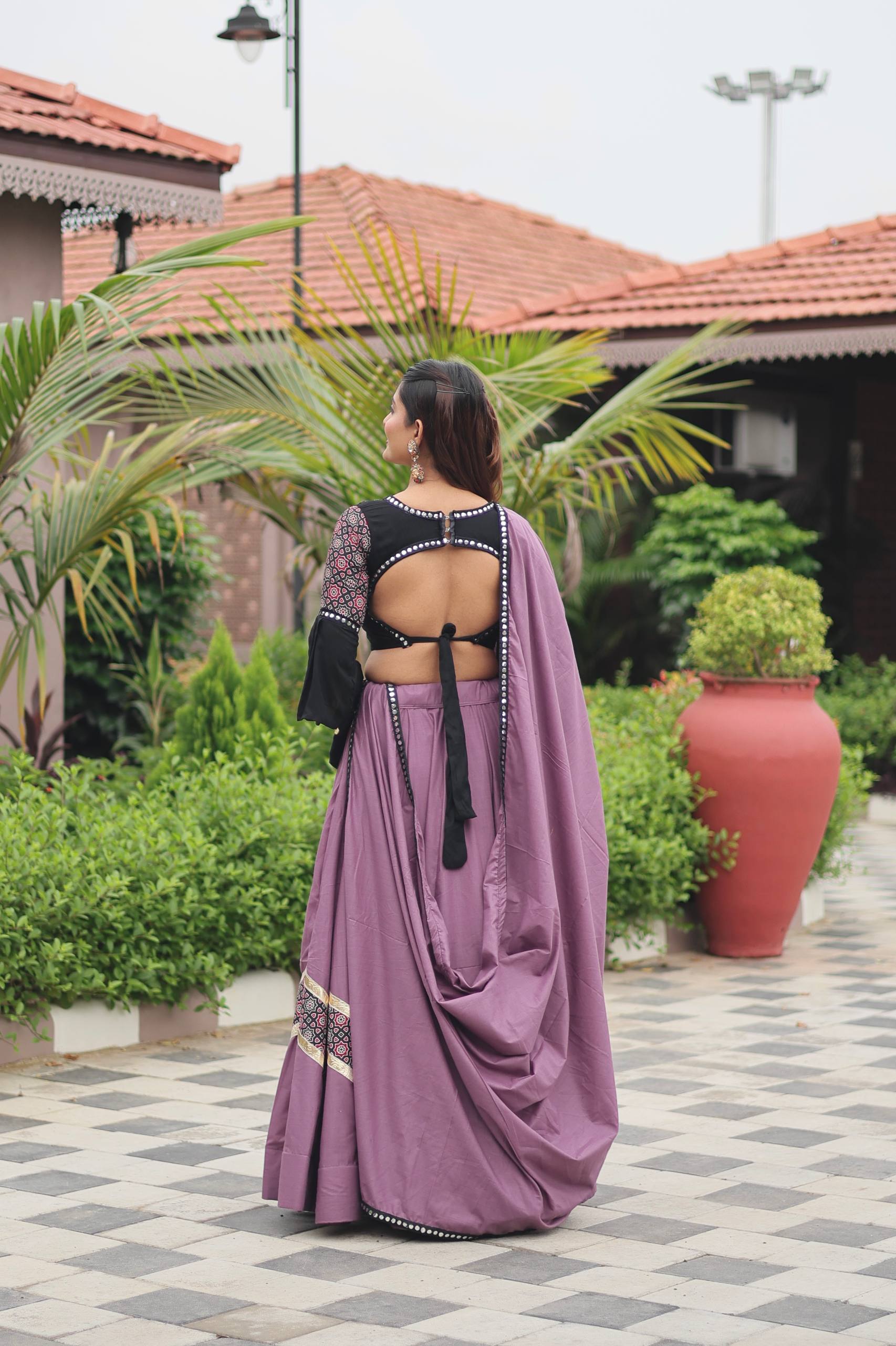 Navratri Special Ajarakh Work Lehenga Choli