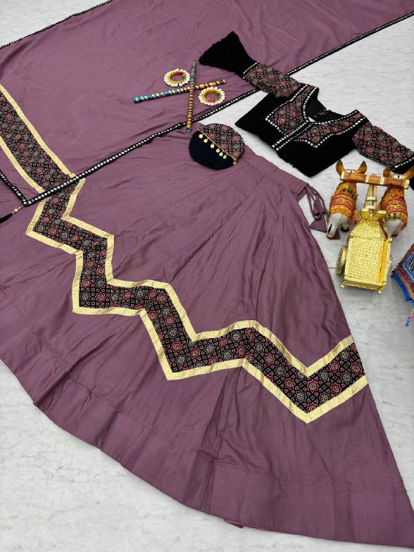 Navratri Special Ajarakh Work Lehenga Choli